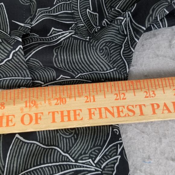 Columbia PFG Super Tamiami Shirt Mens Small Black Fish Print Omni-Shade Fishing - Picture 10 of 14